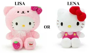 LISA OR LENA - SANRIO PLUSH TOY | HELLO KITTY, KUROMI, MY MELODY, CINNAMOROLL