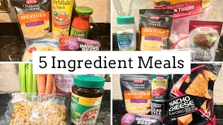 4 SIMPLE & EASY 5 INGREDIENT MEALS ON A BUDGET | THE SIMPLIFIED SAVER