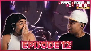 AYANOKOJI VS RYUEN | BEST EPISODE YET! Classroom of the Elite Season 2 Episode 12 Reaction