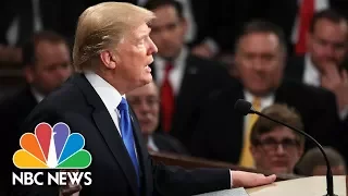 President Donald Trump's First State Of The Union In 150 Seconds | NBC News