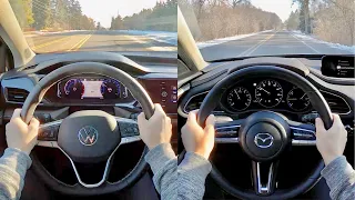 2022 Volkswagen Taos vs. Mazda CX-30 - POV Comparison