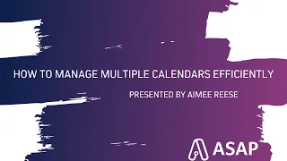 How to Manage Multiple Calendars Efficiently