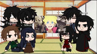 Uchiha clan react to Boruto and Himawari#1/?#anime#react#boruto#