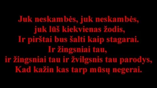 Hiperbolė -  Pamiršk mane (su žodžiais)