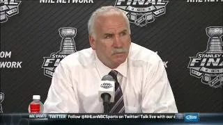 NBC Sports Post Game Report part 2, Joe Quenneville. 6/22/13 Boston Bruins vs Chicago Blackhawks NHL