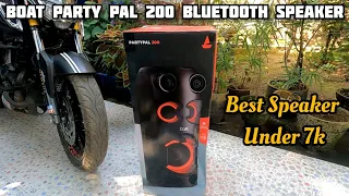 Party Speaker Under 7k😱 Boat Party Pal 200 Bluetooth Speaker #motovlogsrishu #boatlife