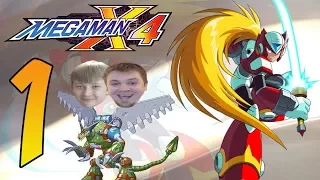 Mega Man X4 Zero Campaign Walkthrough w/ Ethan - PART 1 - Anime Cutscenes!