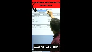 Salary Slip of Assistant Audit Officer | Fullscore | AAO की पहली SALARY💰