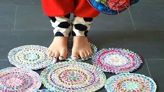 How To Sew  A Circle Rug From Fabric Rope - DIY Home Tutorial - Guidecentral