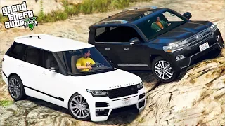 РЕАЛЬНАЯ ЖИЗНЬ В GTA 5 - ПРОВЕРКА TOYOTA LAND CRUISER 200 И RANGE ROVER НА ПРОХОДИМОСТЬ! 🌊ВОТЕР