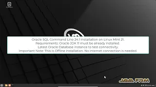 Oracle SQLcl 24.1 Installation on Linux Mint 21 and connect to Oracle Database 23c FREE