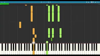 Ben Folds - Annie Waits - Synthesia Piano tutorial