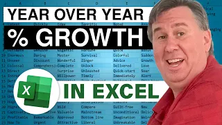 Excel - Year over Year Pivot Table with Percentage Growth - Episode 2152
