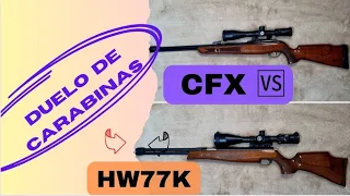 Duelo de carabinas: Gamo CFX Royal vs HW77k -agora o bicho pegou!!!