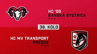 38.kolo HC 05 Banská Bystrica - HC MV Transport Prešov HIGHLIGHTS