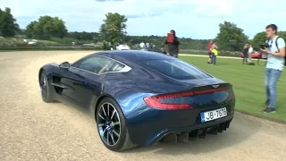 RARE Blue Aston Martin ONE-77 - Lovely V12 SOUND!!