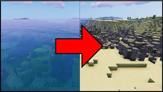 Minecraft - How To Mass Remove Water With Commands (Java/Bedrock)