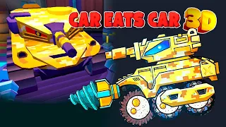 Car Eats Car 3D Забрал Крутого ТАНКОМИНАТОРА и Открыл Нового Дрона ШЕРИФ, топ игра про хищные машины