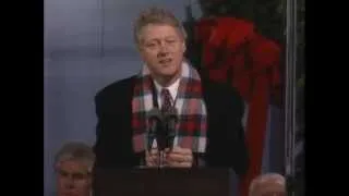 President Clinton at Lighting of National Christmas Tree (1993)