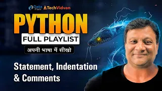 Python Statement, Indentation and Comments | Statement, Indentation and Comments in Python [Hindi]