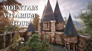 Room of Requirement Mountain Vivarium Design & Tour 🏞 (w/ Mods) | Hogwarts Legacy ✨