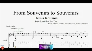 Guitar Cover Solo 'From Souvenirs to Souvenirs' with Guitar TABs