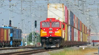 High Speed Double Stack Containers Trains Traffic at Kishangarh DFC Railway Station
