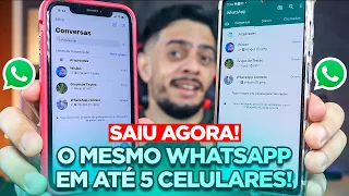 🔥CHEGOU É OFICIAL! Como Usar a Mesma Conta do WhatsApp em 5 Celulares!