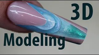 3D MODELING/ 3D FRENCH/ ARCHED NAILS/ Наращивание 3D