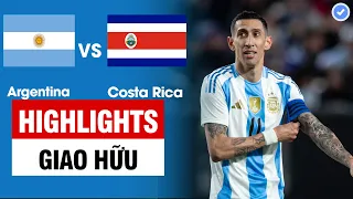 Highlights  Argentina vs Costa Rica | Di Maria vẽ siêu phẩm sút phạt - Hiệp 2 "lột xác" ngoạn mục