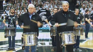 Merritt Lutz performs "The Series" with MSU Drumline