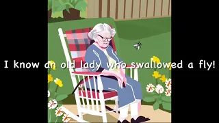 I KNOW AN OLD LADY WHO SWALLOWED A FLY! Traditional song for kids/schools, singalong,cumulative song