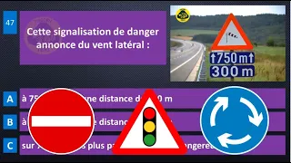 2024 permis de conduire théorique belgique ✅ 50 Questions - examen code de la route test 2