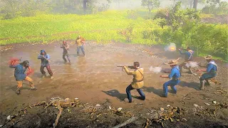 US Army vs Wapiti Indians | Red Dead Redemption 2 NPC Wars 13