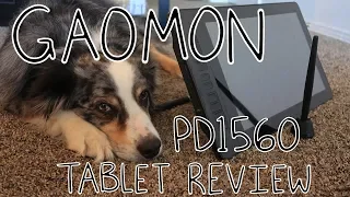 GAOMON PD1560 Graphic Drawing Tablet Review (feat. Dog)