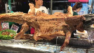 Bangcroc Exotic Steakhouse - Thailand Street Food - Grilled Crocodile Meat #streetfood  #bangkok