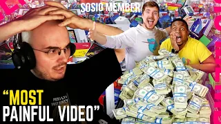 RADAL REACTS TO LAST TO TAKE HAND OF $1,000,000 KEEPS IT (MrBeast)