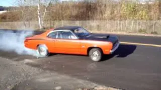 72 Duster 340 Burnout