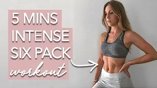 5 Minute Intense Sixpack Workout (AT HOME)