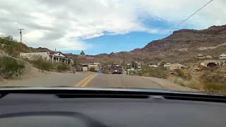 Scenic Route 66 roadtrip into the Black Mountains to historic Oatman Ghost town - Arizona USA