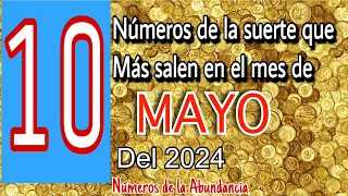 10 números de la suerte para el mes de Mayo del  2024 💰 números para hoy 🍀💰🍀💰🍀💰