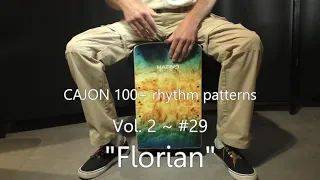 Cajon 100+ rhythm patterns - Vol. 2 Nr. 29 - "Florian"