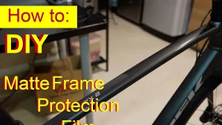 Bike frame protection | Matte frame protection | How to apply bike frame protection
