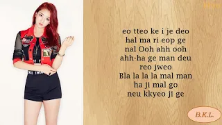 Twice Like OOH-AHH easy lyrics