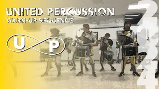 United Percussion 2024 Drumline | Warm-Ups