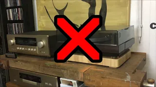 why put a wooden board ( aptitlig ) under your turntable?