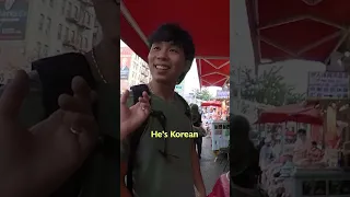 Street vendors shocked that only white guy speaks Chinese