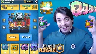 KEKLİĞİMİ VURDULAR!! EN İYİ ÜCRETSİZ SANDIK AÇILIMIM Clash Royale