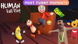 HUMAN FALL FLAT MOST FUNNY MOMENTS - TRY NOT TO LAUGH CHALLENGE