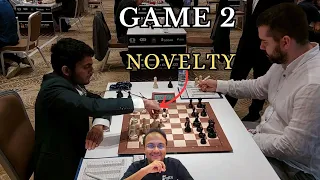 In a position reached 1778 times, Nihal plays a new opening idea against Nepo | World Cup 2023